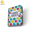 Hotsale China manufacturer die struck custom book pin planner addict logo soft enamel pin note book metal pin