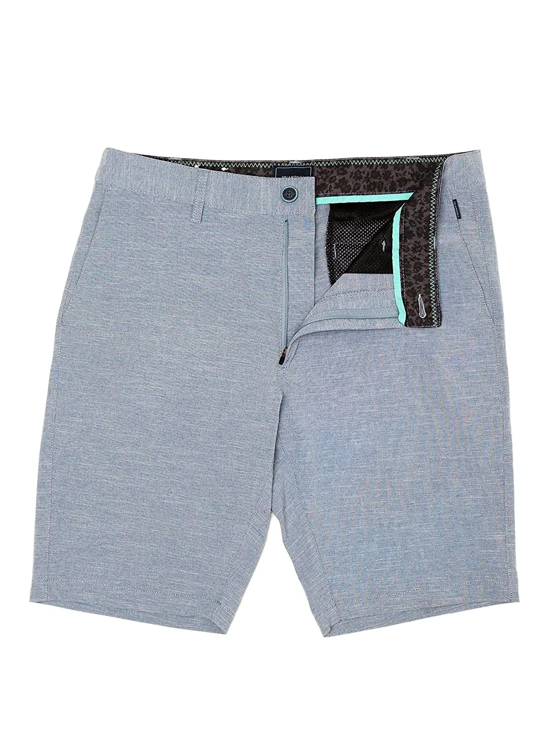 7 Diamonds Existence Hybrid Shorts (38, Slate)