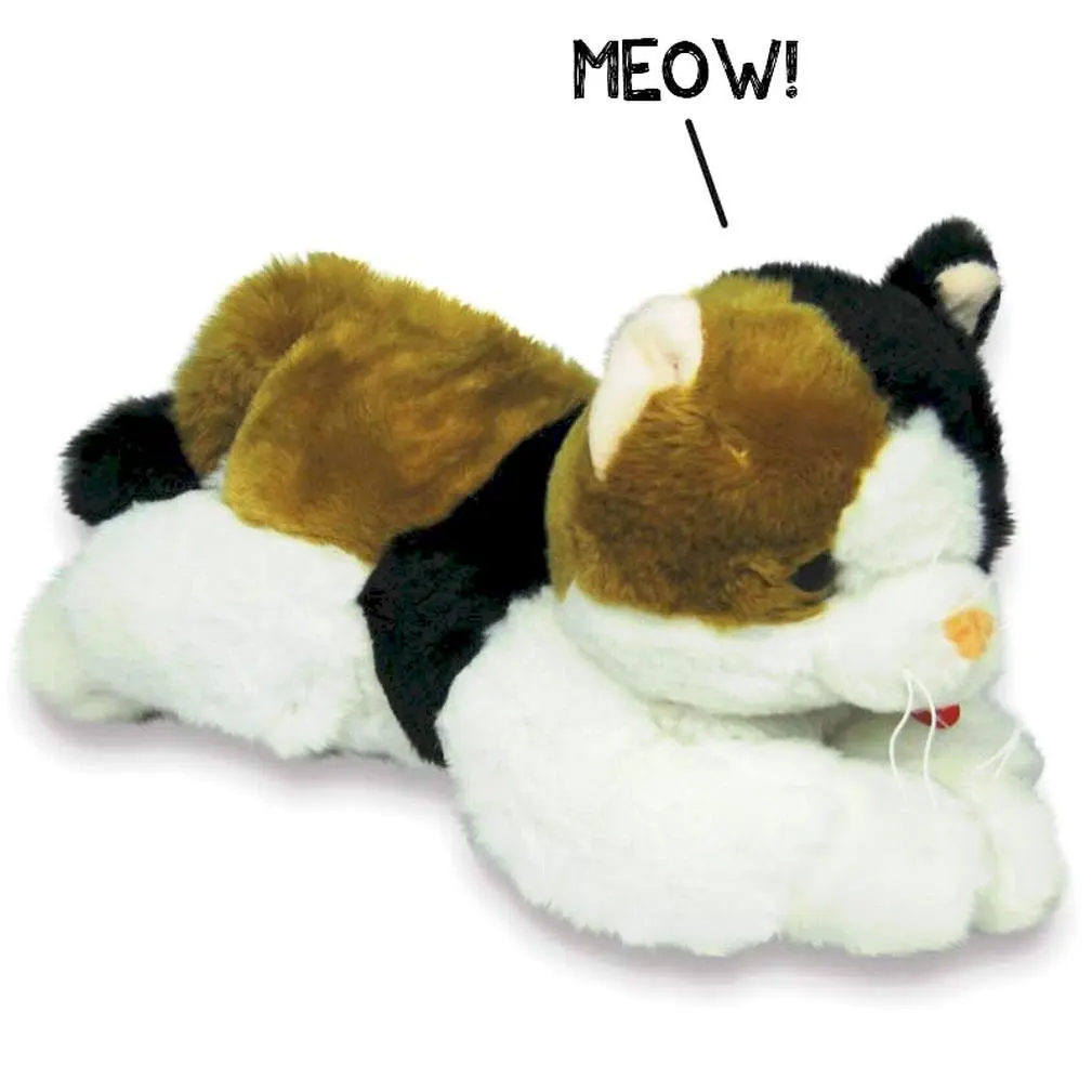 stuffed toy cat that meows