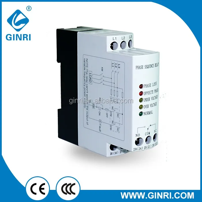 Phase Sequence Relay JVRD-380 Phase Sequence Relay Relay Monitoring Voltage