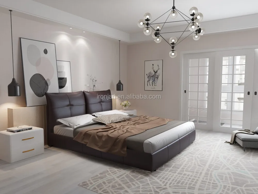 Luxury Super King Faux Leather Upholstered Bed Frame Y Buy Super King