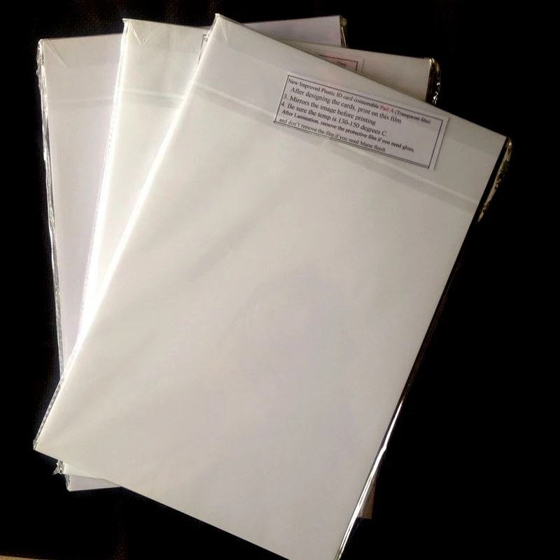 Printable Pvc Plastic Sheet Laser Printing A4 Size No lamination Pvc