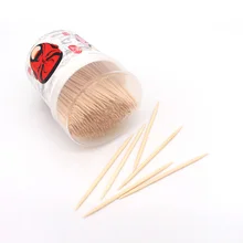 &Eacute;cologique naturel sain cure-dents en bambou &agrave; vendre avec bo&icirc;te ronde