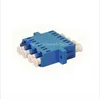 High stability fiber optic singlemode multimode 4 Core lc quad adapter without flange