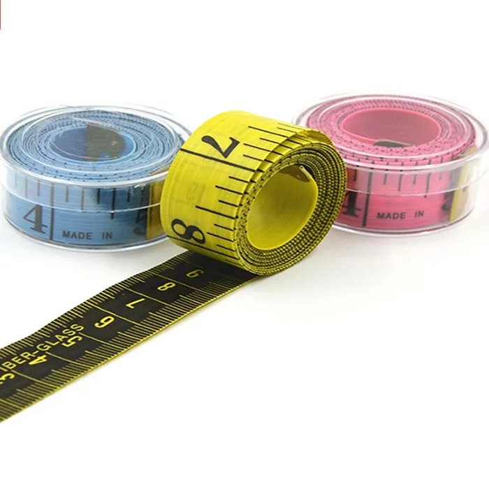 Chinese 150cm Tape Measure / Fiber Glass Plastic Measuring Tape Packed