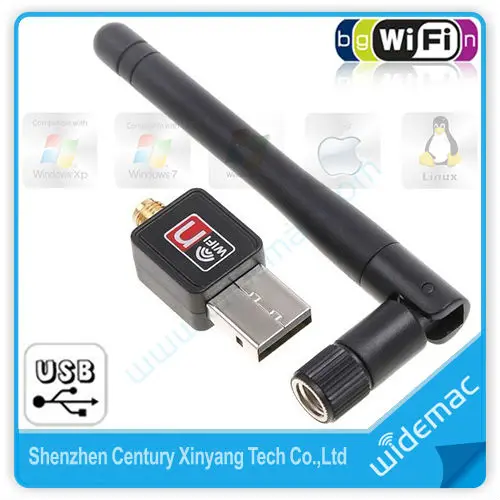 802.11n//g//b 150Mbps Mini USB WiFi Wireless Adapter Network LAN Card with Antenna