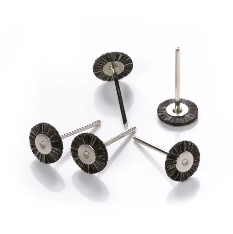 首饰工具安装的猪鬃轮刷不锈钢抛光钻头刷