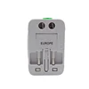 International Universal All in One Worldwide Wall Charger AC Power Plug Adapter with Dual USB Charging Port