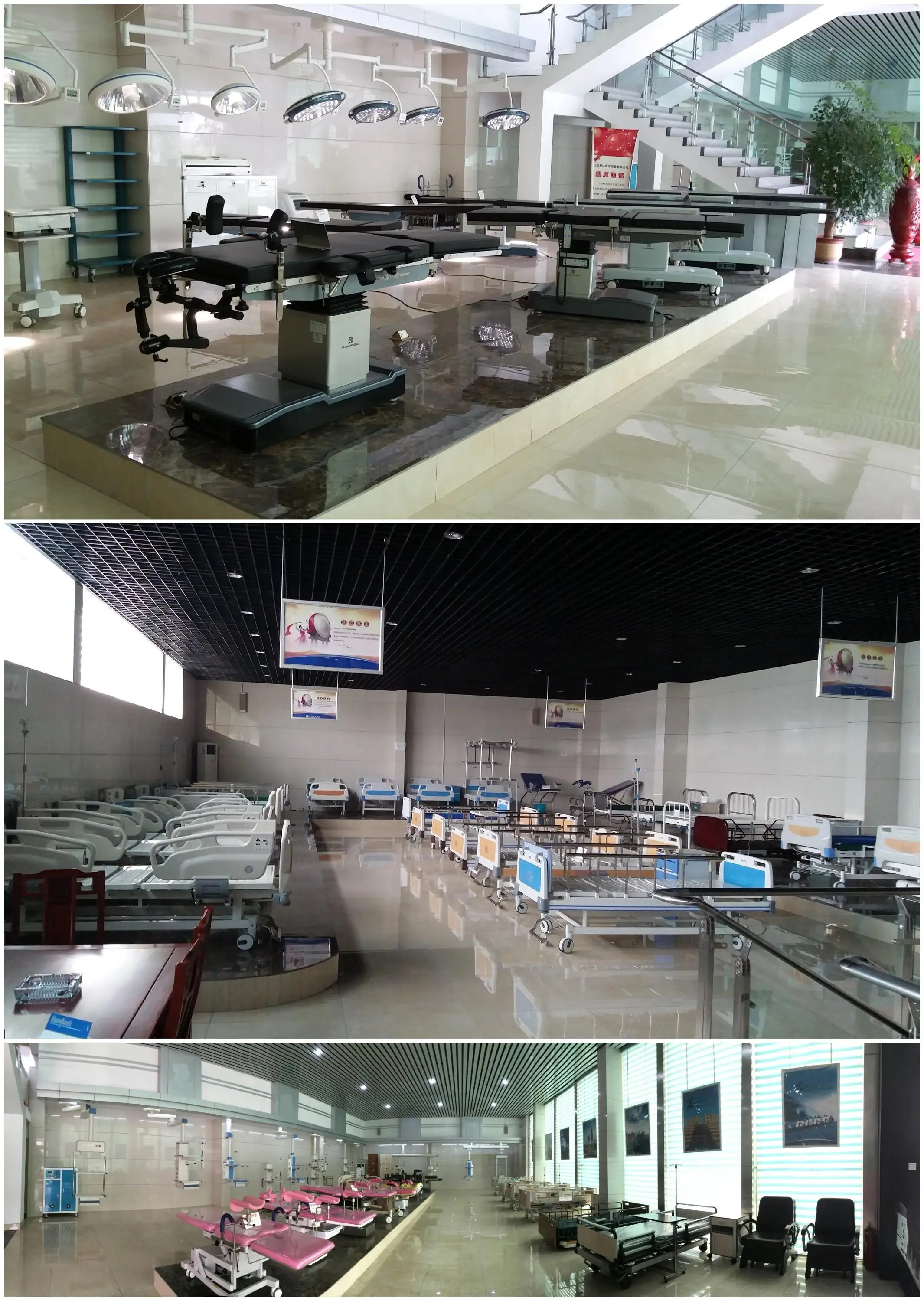 Simple mobile lift hospital overbed table computer table