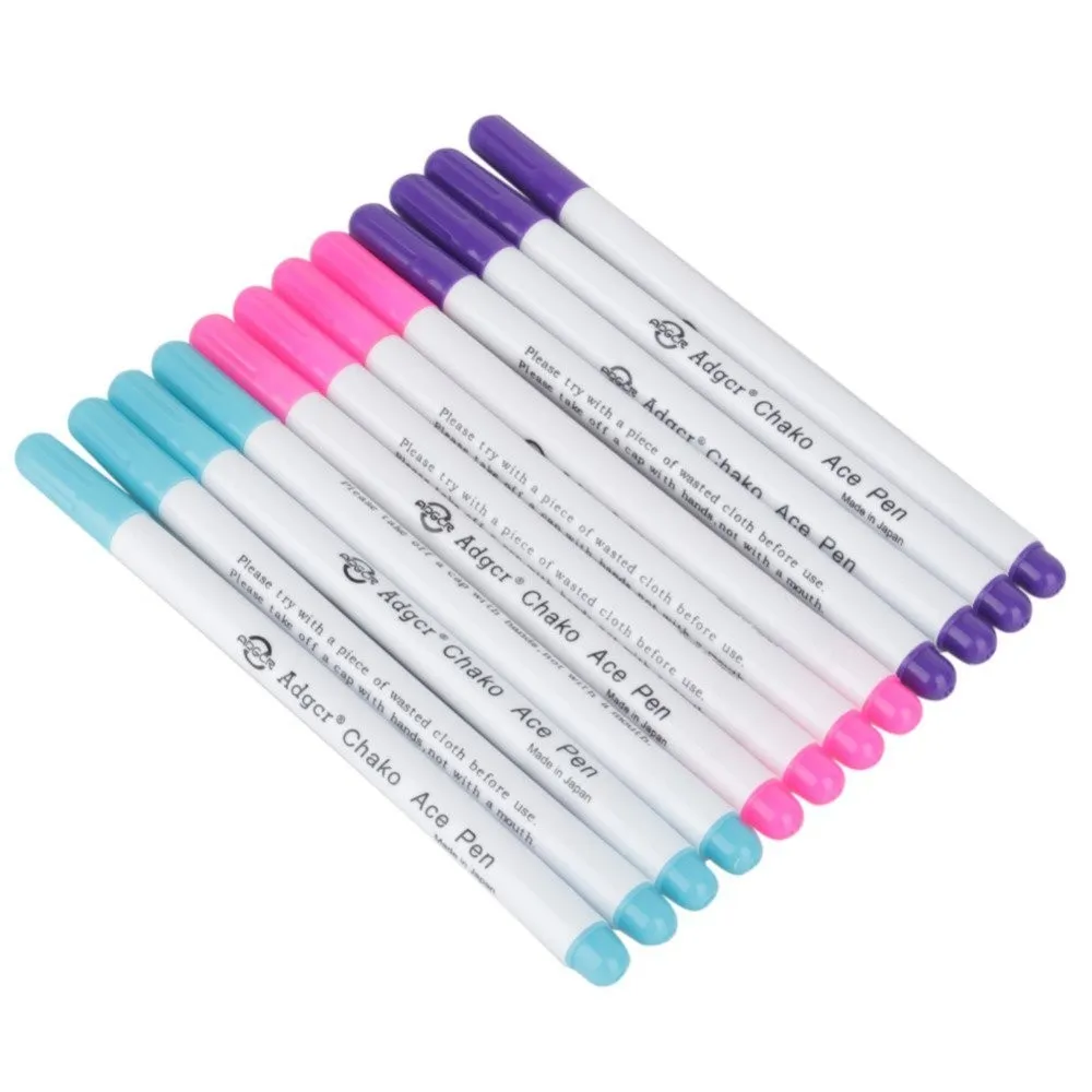 Heat Erasable Pens Fabric Marking Pens With 20 Refills For Quilting