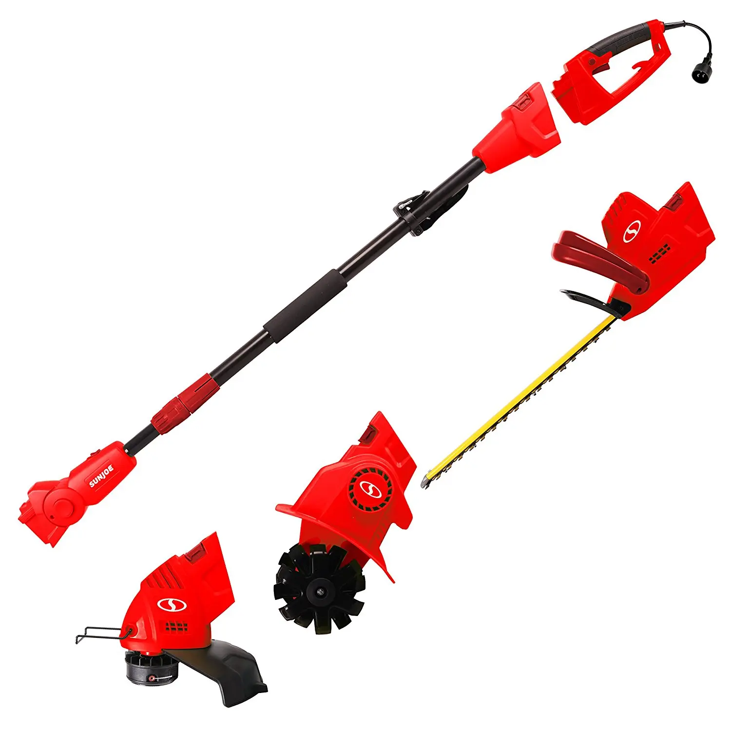 Get Quotations · Sun Joe GTS4000E-RED Lawn + Garden Multi-Tool System (Hedge + Pole