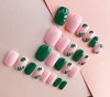 Fake Nail Classic Black White False Nails Tips Artificial Nail Manicure Product Full Wrap Tips