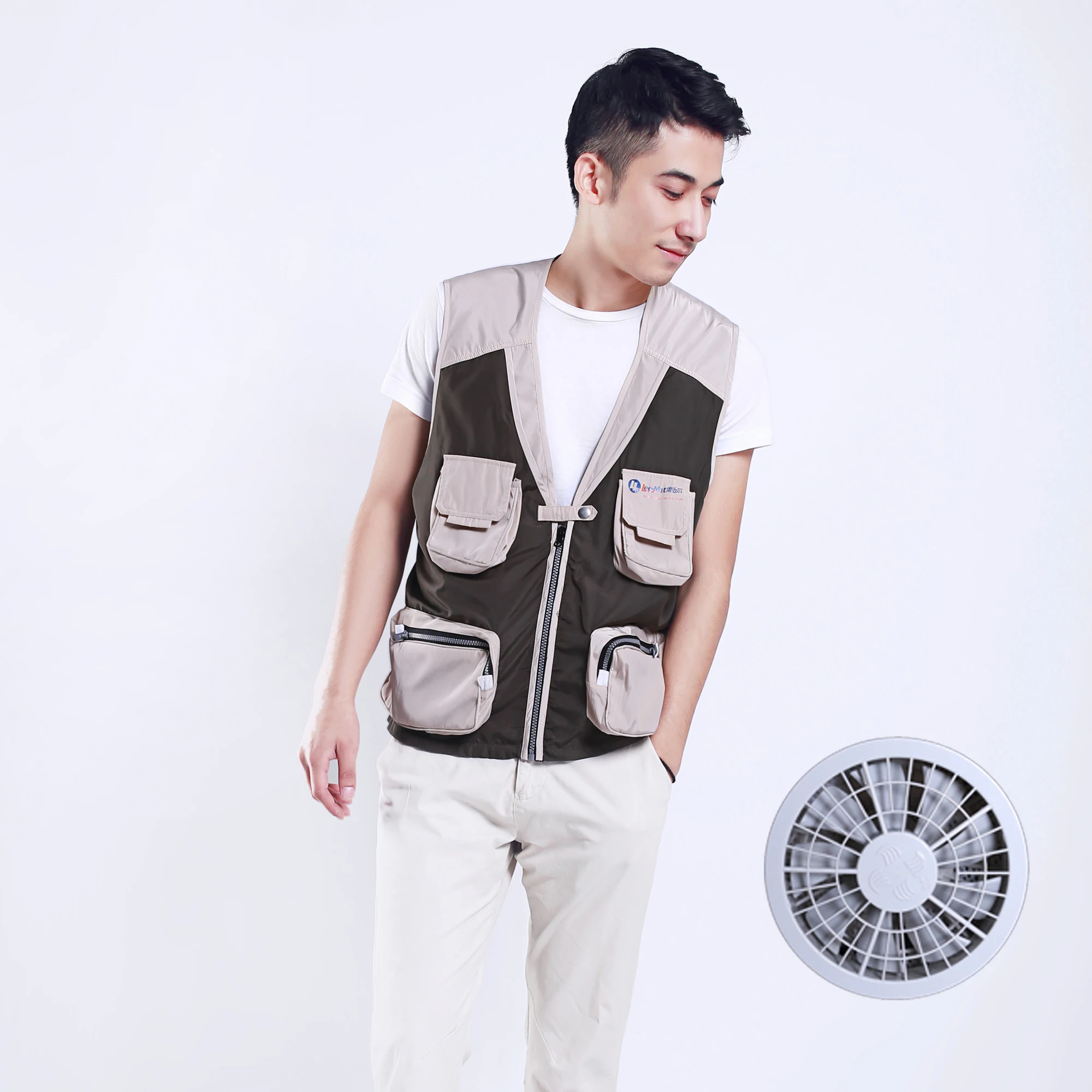 Summer Hot Weather Outdoor Cooling Air Conditioner Electric Fan Fishing Vest Buy Air