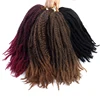 Afro Kinky Twist Crochet Braiding Hair 18Inch Ombre Braiding Hair Synthetic Curly Crochet Hair