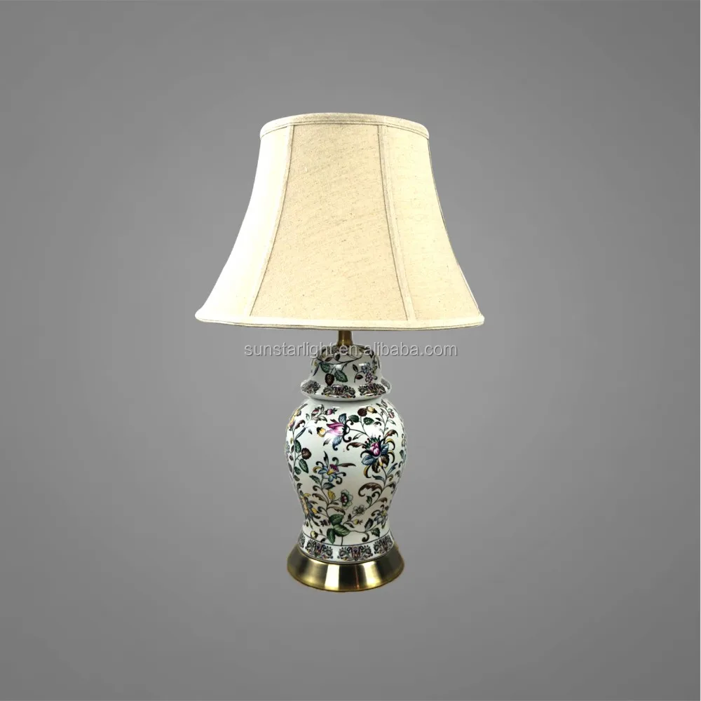 Antique En Laiton Base En Métal Et Corps En Céramique Impression Fleur Avec Abat jour En Tissu Vintage Style Lampe De Chevet Buy Lampe De Table En Antique En Laiton Base En Métal Et Corps En Céramique Impression Fleur Avec Abat jour En Tissu Vintage Style Lampe De Chevet Buy Lampe De Table En