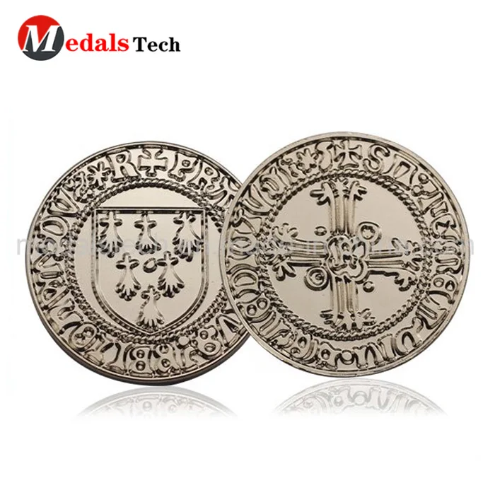 Cheap custom engrave logo ancient greek silver challenge coins
