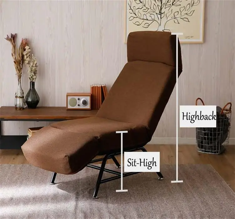 Modern Adjustable Lazy Chaise Lounge High Back Folding ...