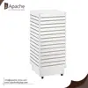 Moveable slat wall tower display stand for wholesale