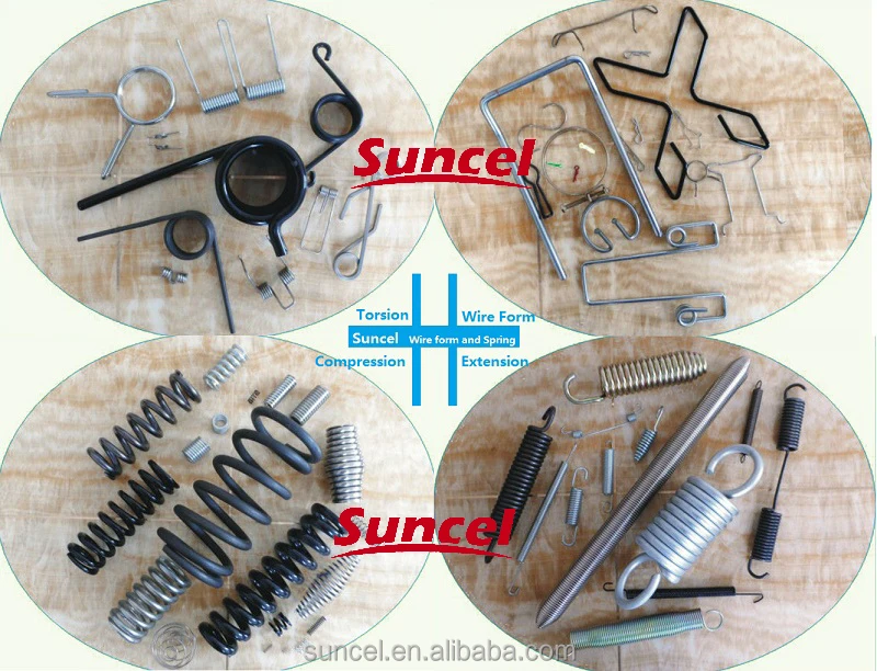 Red Color Pvc Coated Compression Spring For Bike Or Bicycle Damper