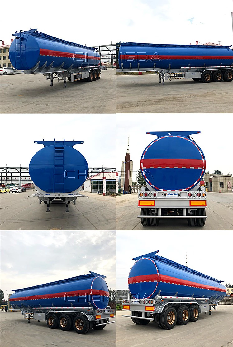 China factory 3 axles 45000 liter fuel tanker trailer