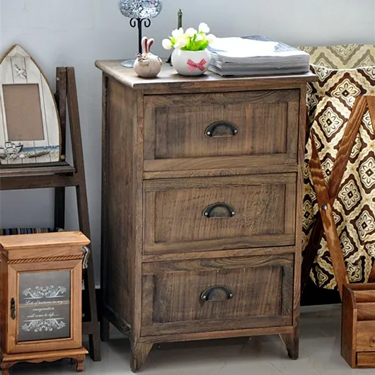 Rústico Antiguo Sólido De Madera De Gabinete De Cajones - Buy Gabinete