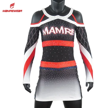 New Design Custom Sublimated Cheerleading Uniform Long Sleeve ...