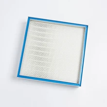 Factory price gel sealant mini-pleated ulpa/hepa filter
