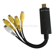 2015 new cctv usb capture card convert 4 ch analog video to pc Free shipping