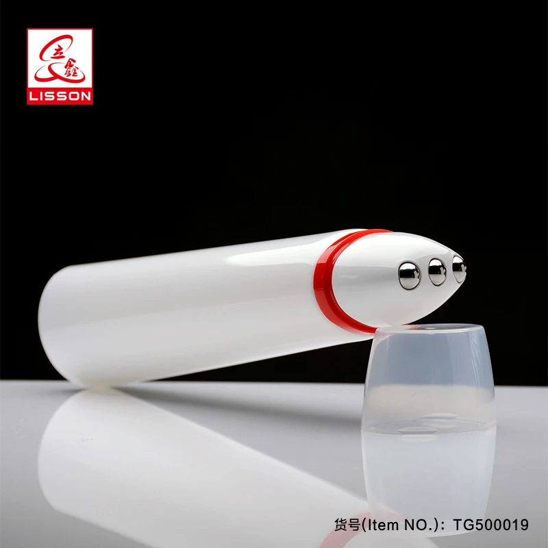 empty custom Oval roller massage tubes packaging for skin care products