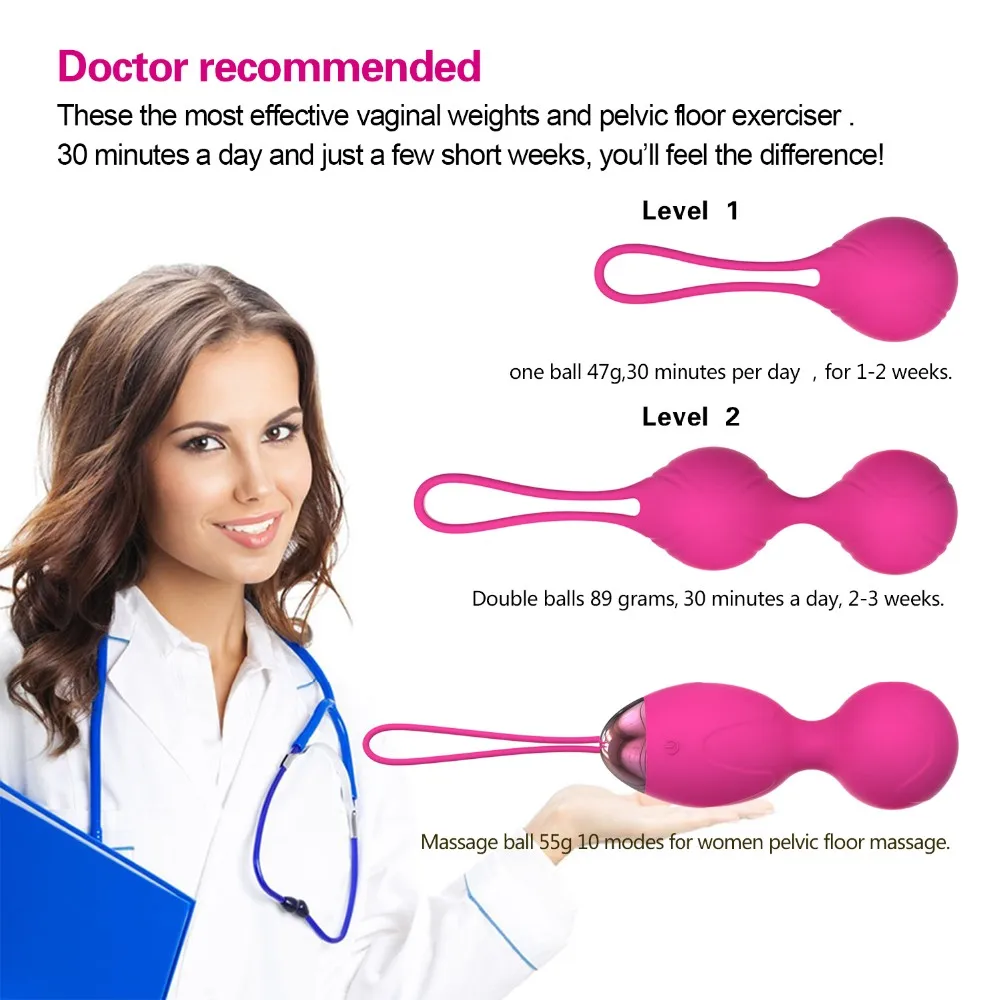 Ylove Kegel Balls For Beginners Sex Vibrating Eggs Ben Wa Balls 