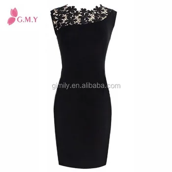 Elegant Women Lace Stretch Evening Dress Bodycon Pencil Dress