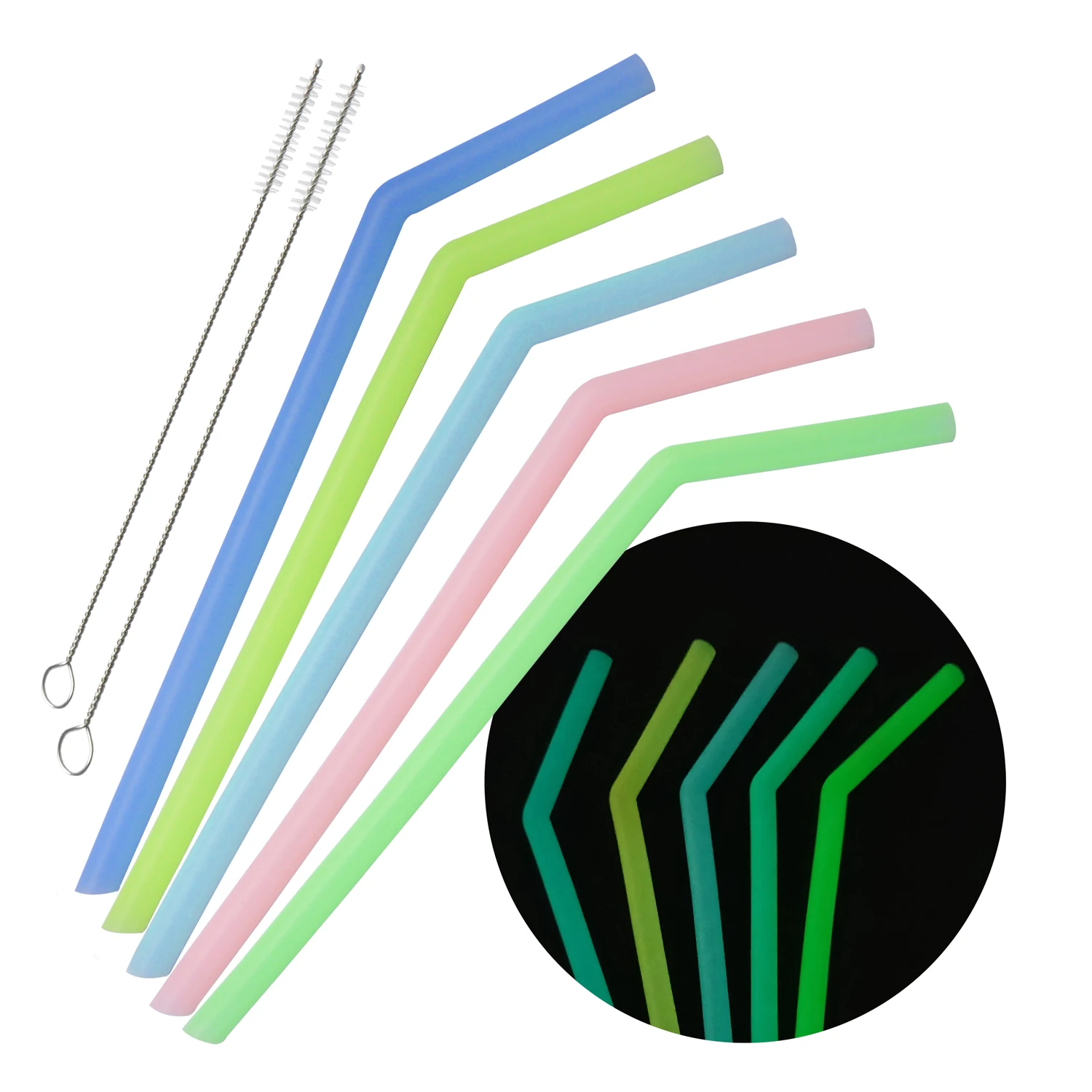 Renjia Reusable Drinking Straws Individual Wrapped Drinking Straws