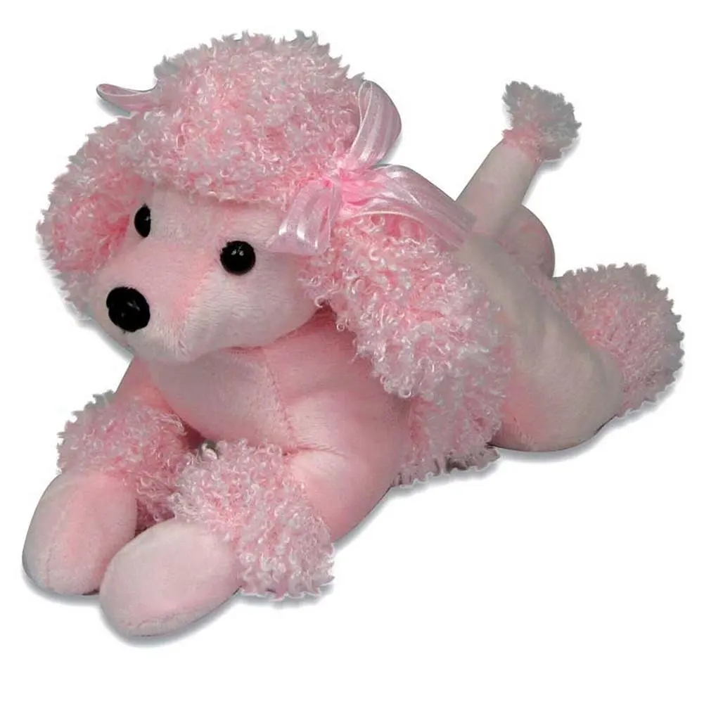 pink french poodle stuffed animal