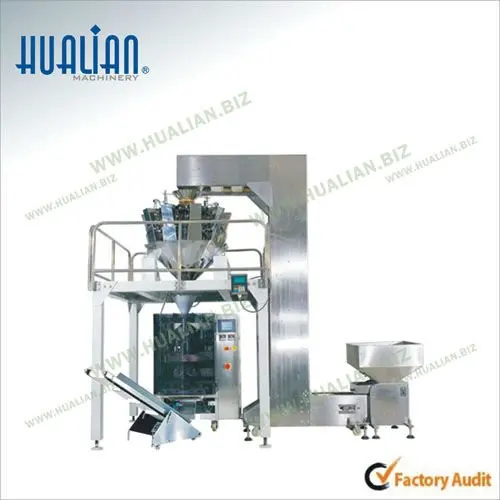 HLWP-1300 Hualian PVC Mixing Controller Multi Head Integrated Filling Machine Automatic Weighing Packing System