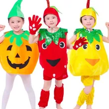 5pcs lot Free Shipping Fruit Vegetable Plants Design Kids Boys Girls Stage Show Carnival Clothes font