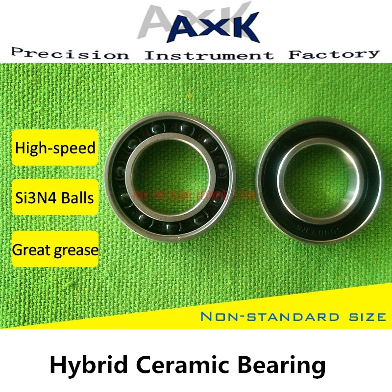 QTY 2 6806RS Black 6806-2RS HYBRID CERAMIC Si3N4 Ball Bearing 30x42x7 mm