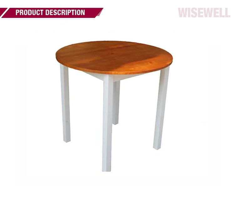 W-T-0620 factory wholesale pine wood round dining tables