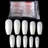 High Quality New Arrive 600pcs/bag Nail Ballet French ABS Artificial Fingernails Coffin Nail Tips Clear