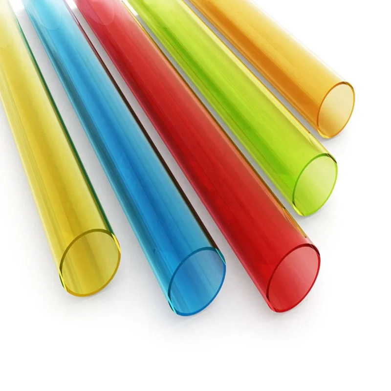 Round Color Clear Polycarbonate Plastic Tube /transparent Polycarbonate