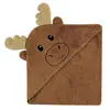 The deer animal cute ,100% cotton Baby deer baby animal model combed towel bag quilt,baby hooded towel