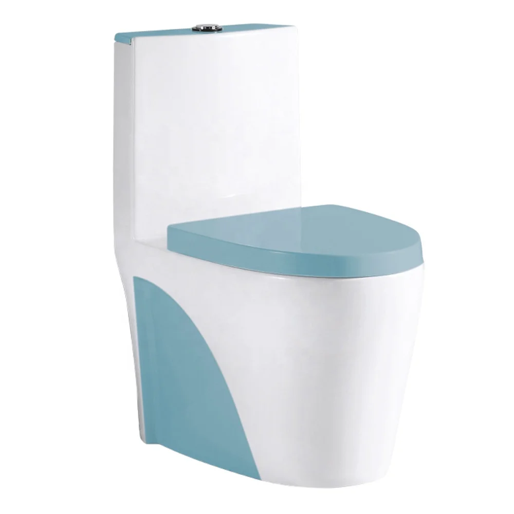 light blue toilet seat