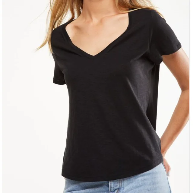 T shirt negra mujer Clearance
