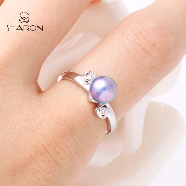 2019 September Hong Kong Jewelry Show Gemstone Pearl Ring Designs For Lady