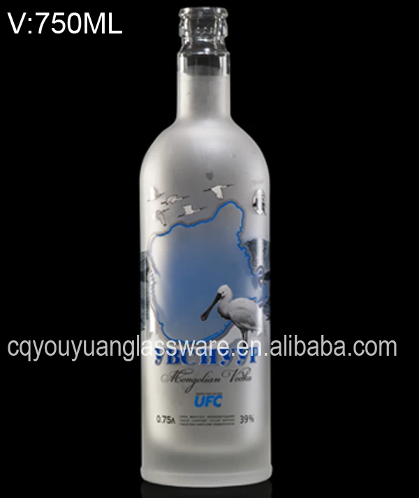 750ml Similar Frosted Glass Vodka Voronskaya Bottle Grey Goose Vodka