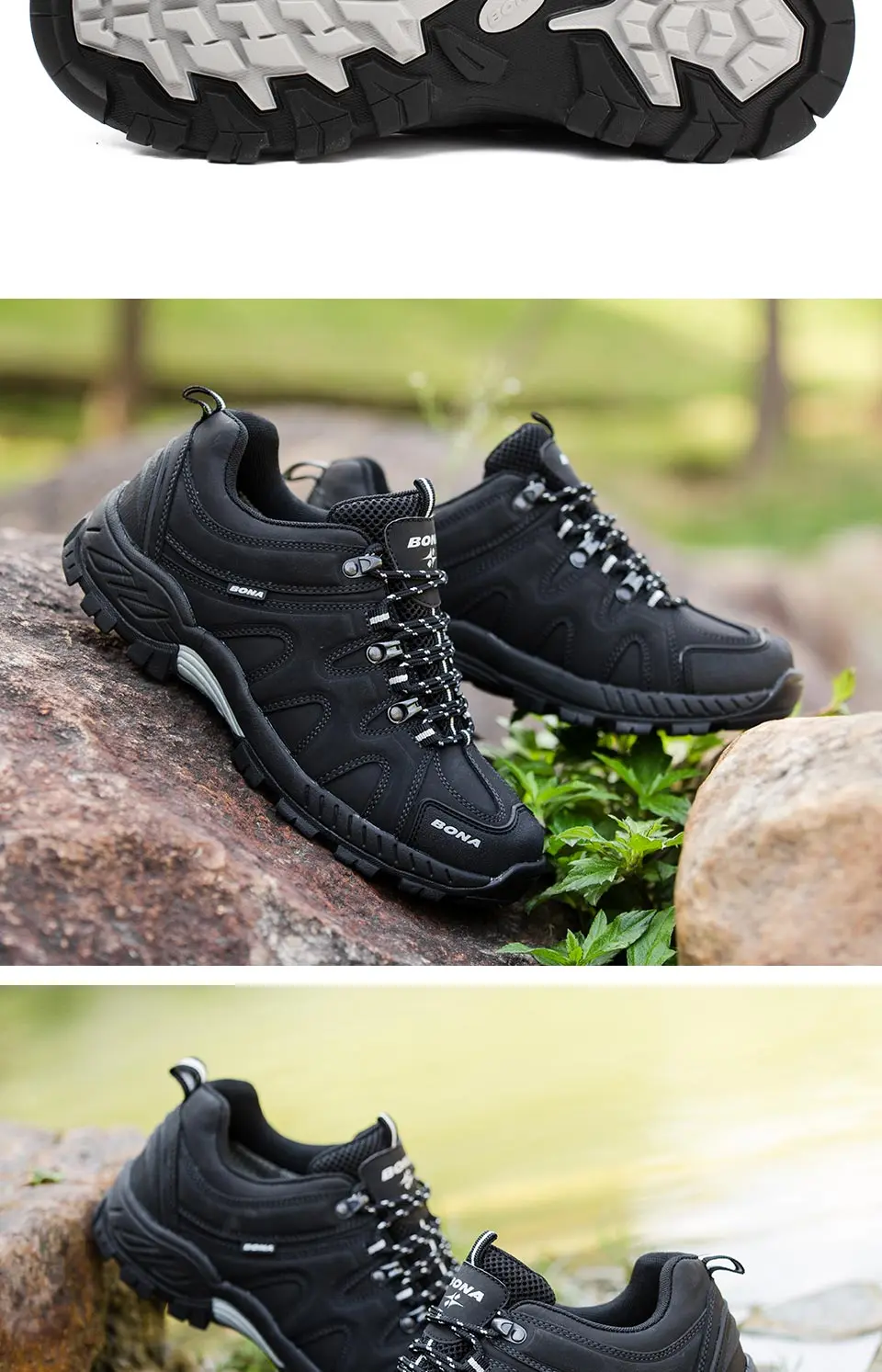 2023 | BONA Classic Men's Hiking Shoes: Lace-Up Sport Sneakers for Outdoor Adventures!