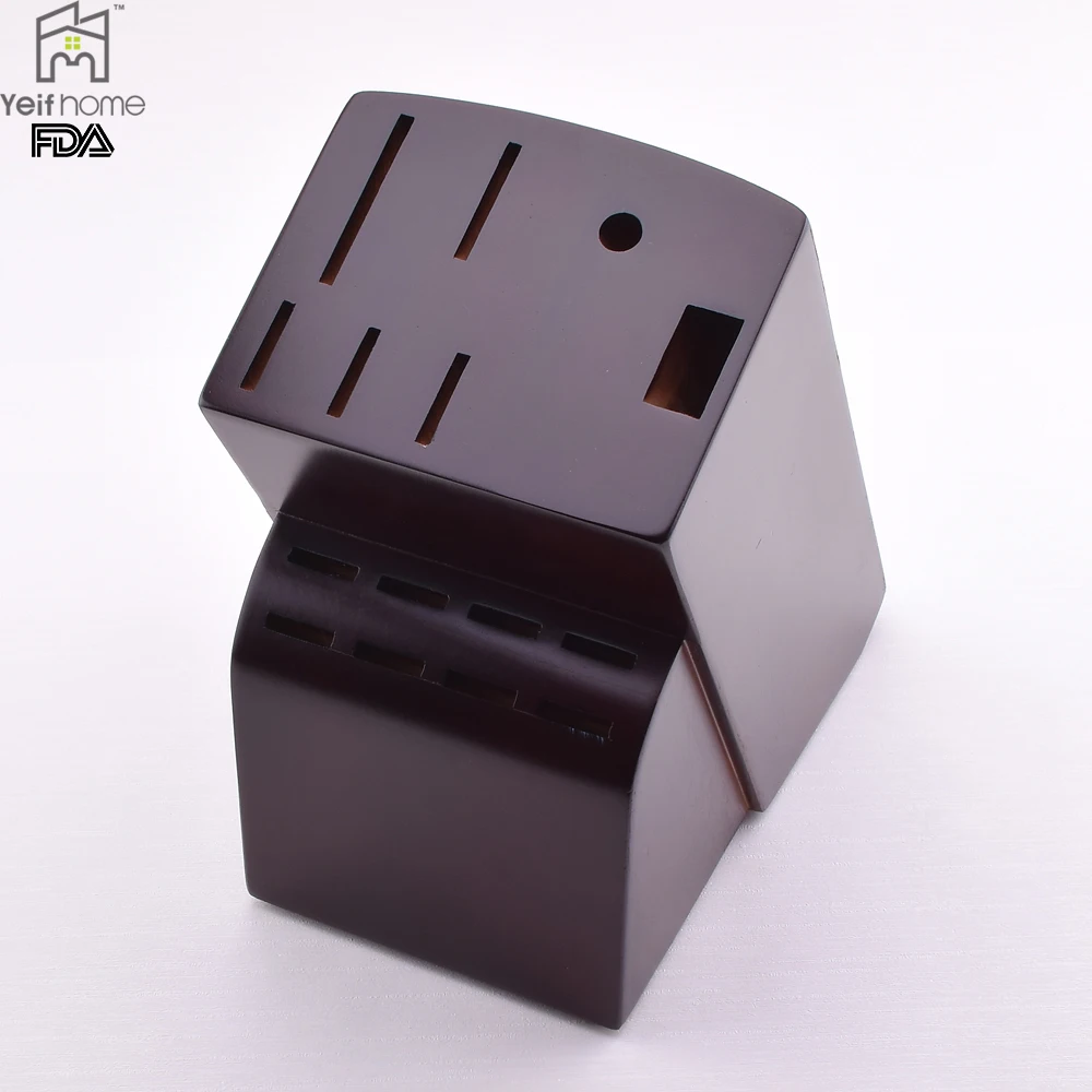 Wood universal knife blocks kitchen knife holder wholesale