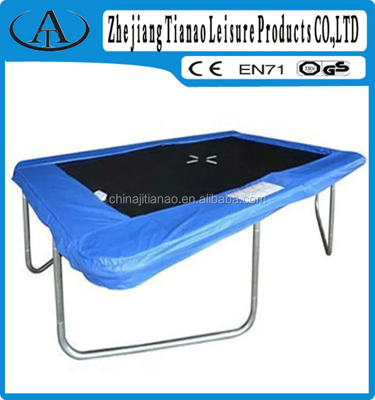 Square Trampoline Without Safety Net,8ft X 10ft Olympic Trampoline For