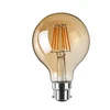 china product G80 led filament globe bulb e27 b22 base amber color edison vintage style soft filament led light lamparas bulb