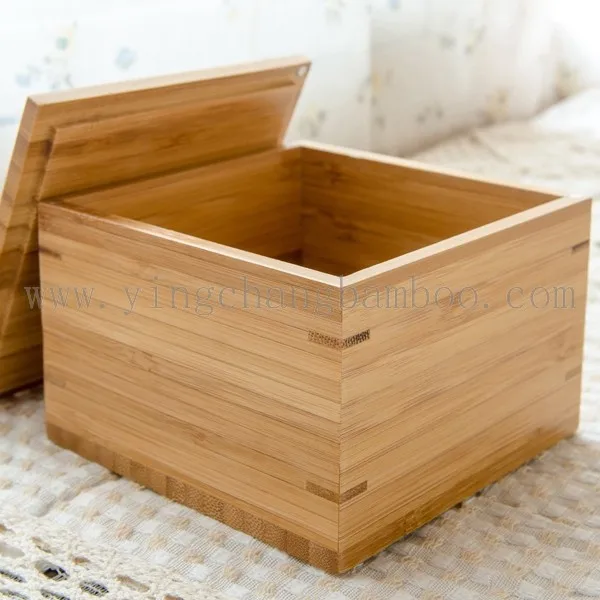 Bamboo Decorative Foldable Storage Box With Magnetic Lid Bamboo Decorative Foldable Storage Box With Magnetic Lid