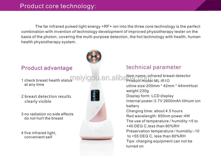 Photon ultrasonic beauty machine for Iontophoresis apparatus skin of into Beauty tools with personal breast detector